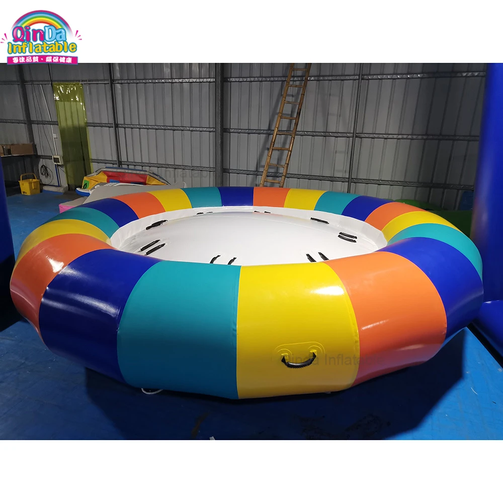 Flying Disco Inflatable Saturn Rockit Customized Inflatable Water Towable Boat For Aqua Park