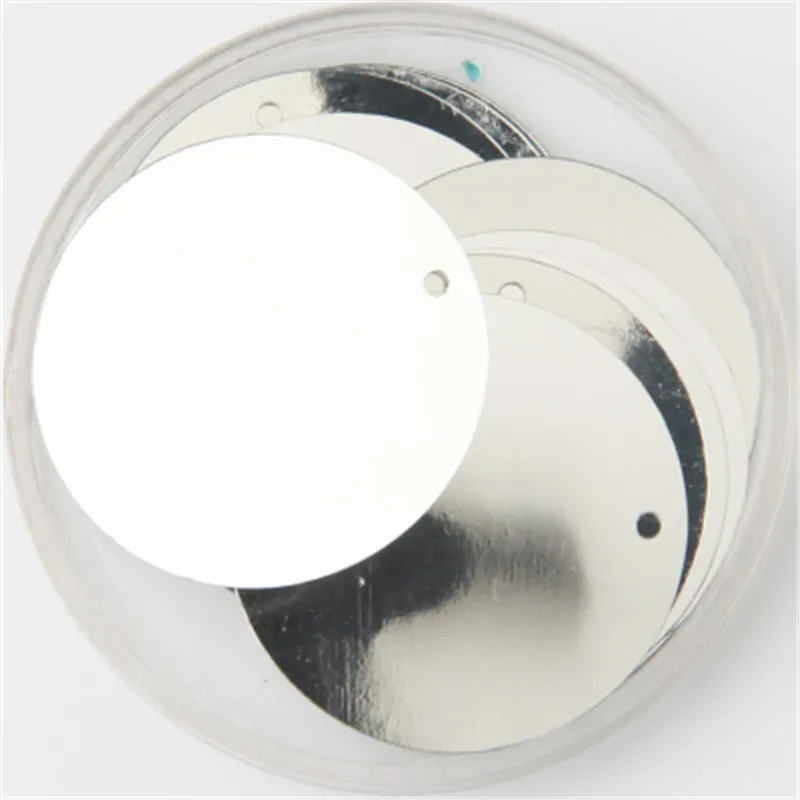 Pailletten 30mm 40mm 50mm Pailletten für Handwerk große runde Pailletten Paillette Lentejuelas mit 1 Seitenloch DIY manuelles Nähzubehör – Detail 32