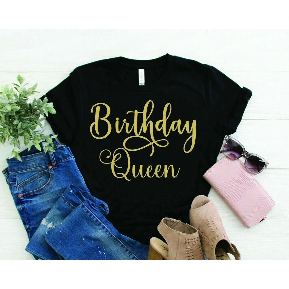 Birthday Squad Girl Queen Shirt Birthday Tshirt, Birthday Gift TX6036