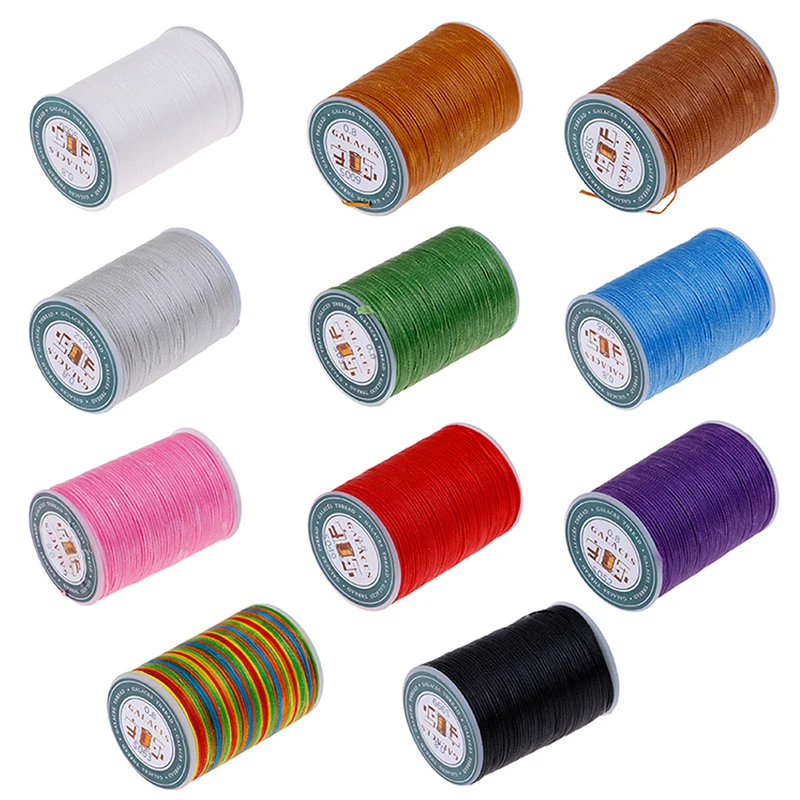 90 Meters Multicolor Sewing Thread Polyester Cord Waxed Thread Leather 0.8mm For DIY Tool Hand Stitching Thread