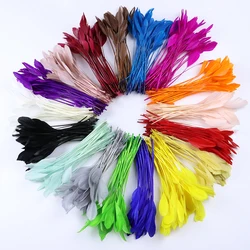 50/100PCS Multicolor Torn Goose Feathers 15-20CM Dyed Swan Plumes for DIY Crafts Jewelry  Making Dress Decoration Plumes