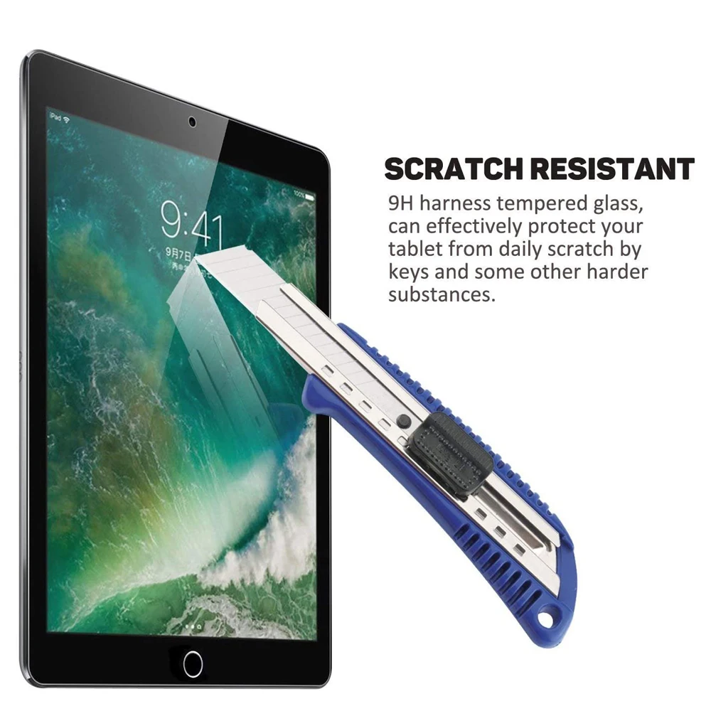 2 Stück gehärtete Glasfolien für 2024 iPad Air 11/13 M2 Pro 11/13 M4 Displayschutzfolie für iPad 3/4/5/6/7/8/9/10th Air 4/5 Pro 11 – Detail 4