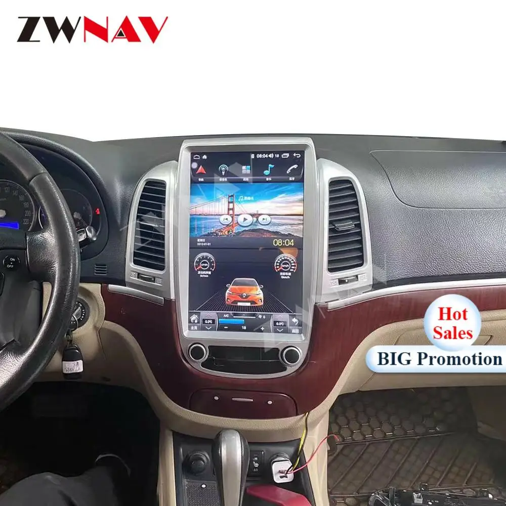 

128G Android 10 Tesa-плеер с экраном для Hyundai Santa Fe 2006 2007 2008 2009 2010 2011 2012 2013 2014 2015 2016 GPS BT Head Unit