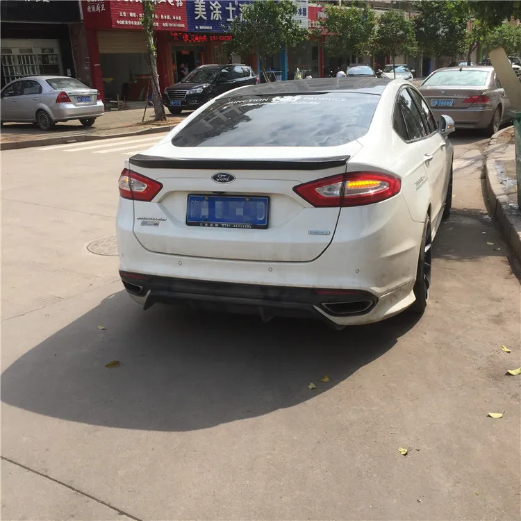 For FORD Mondeo Spoiler 2011-2013 Mondeo spoiler High Quality ABS Material Car Rear Wing Primer Color Rear Spoiler