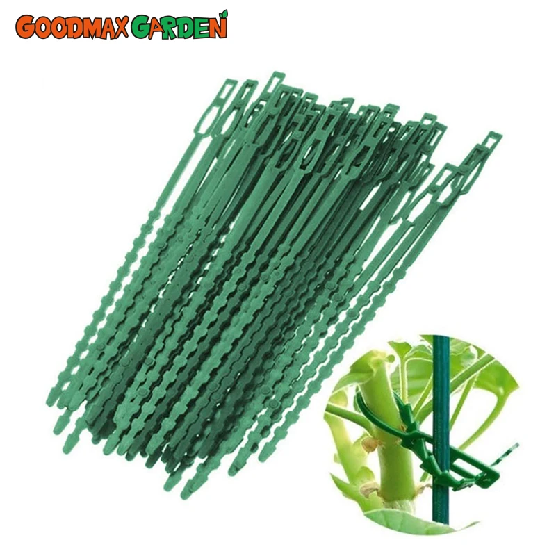 Multi-Purpose Fish-Bone Cable Tie Green Garden Tying Tie Garden Line Cable Tie Gardening Fish-Bone Cable Tie