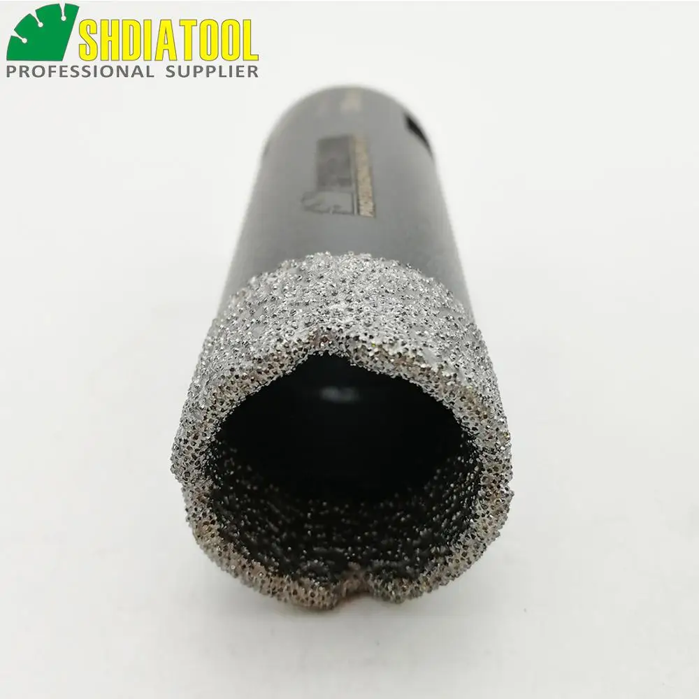 Shdiatool 1pc 1-1/8 "真空ろうダイヤモンドドライ掘削ビットと 5/8-11 スレッドの直径 28 ミリメートル磁器タイル御影石大理石ホールソー