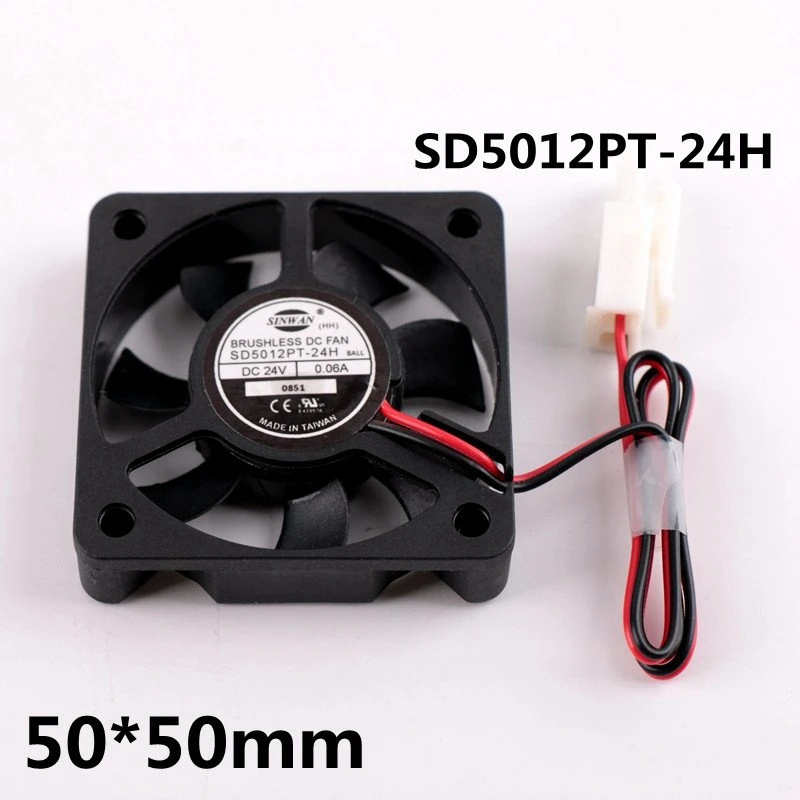 Elevator Inverter Fan SD5012PT-24H 5cm 24V 0.06A