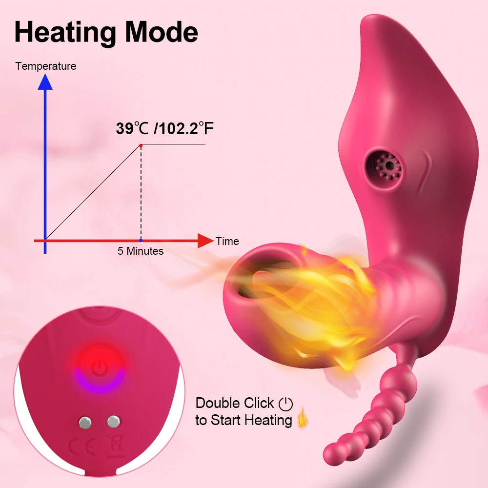 Clitoral Sucking Vibrator For Women Clitoris Clit Sucker Stimulator With Tongue Licking Heatable Vibrating Female Sex Toys