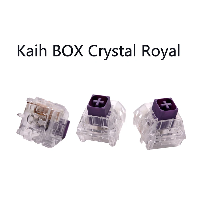 10pcs Chosfox Kaih BOX Crystal Royal/pinks MX Switches Game Machine Keyboard diy RGB/SMD IP56 Water-proof Tactile handfeel