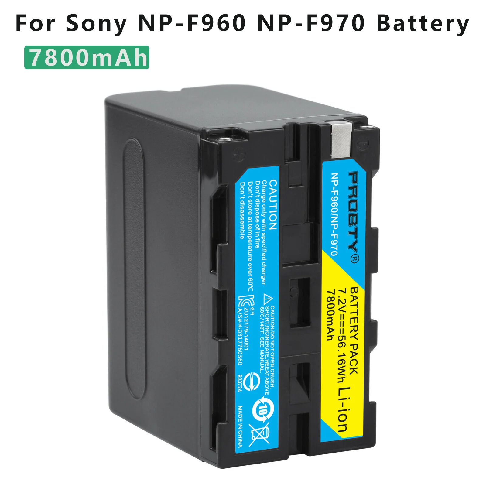 3200mAh/5200mAh/7800mAh NP-F550 NP-F770 NP-F970 NPF960 NPF970 bateria do Sony PLM-100 CCD-TRV35 MVC-FD91 MC1500C