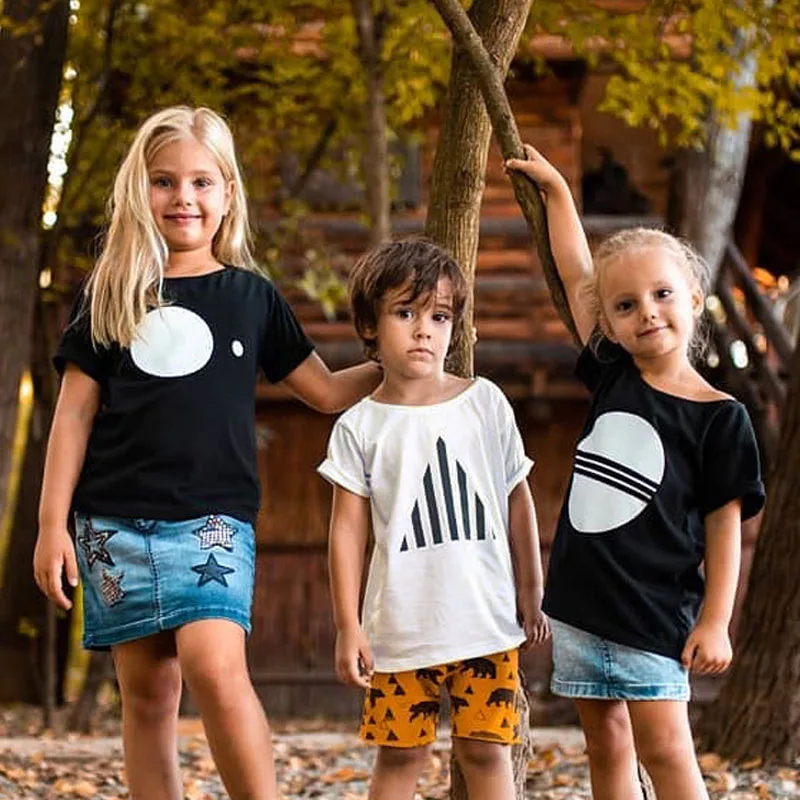 

New 2020 Summer Baby Boys T Shirts Short Sleeve Children's T-Shirt For Boys Simple Cartoon Kids Clothes Girls Tshirt Tops Brand