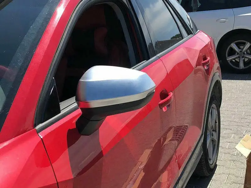 

Для Audi Q2 2016 2017 - 2019 ABS Матовый зеркала заднего вида крышка зеркала боковой двери отделка 2 шт. модификация автомобиля автозапчасти