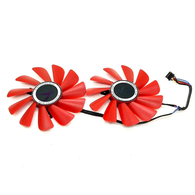 2Pcs/Llot Nieuwe 85Mm FDC10U12S9-C 0.45AMP 4Pin, voor Xfx Rx 560D Rx 570 Rx 580 Rx Vega Graphics Videokaart Cooling Fans