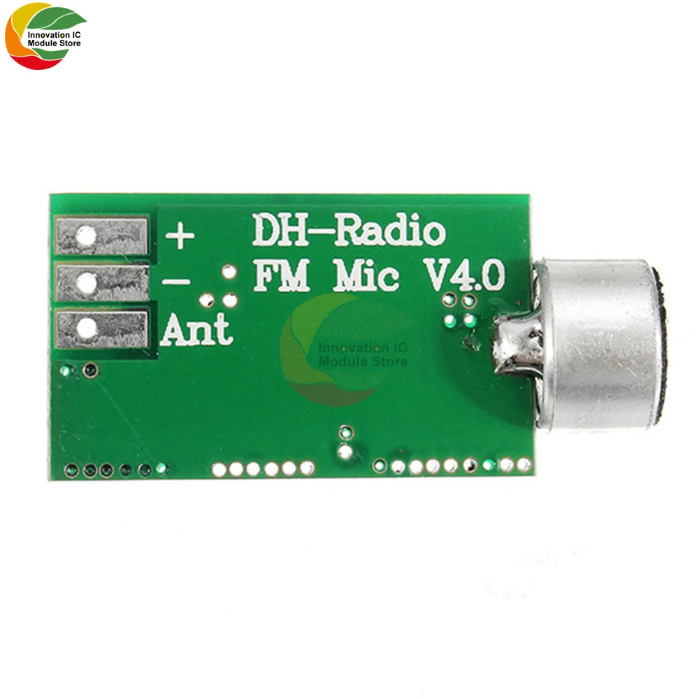 FM Transmitter Module Microphone Wireless Audio Transmitter FM Module Wireless FM Audio Transmitter Module MIC Core Board V4.0