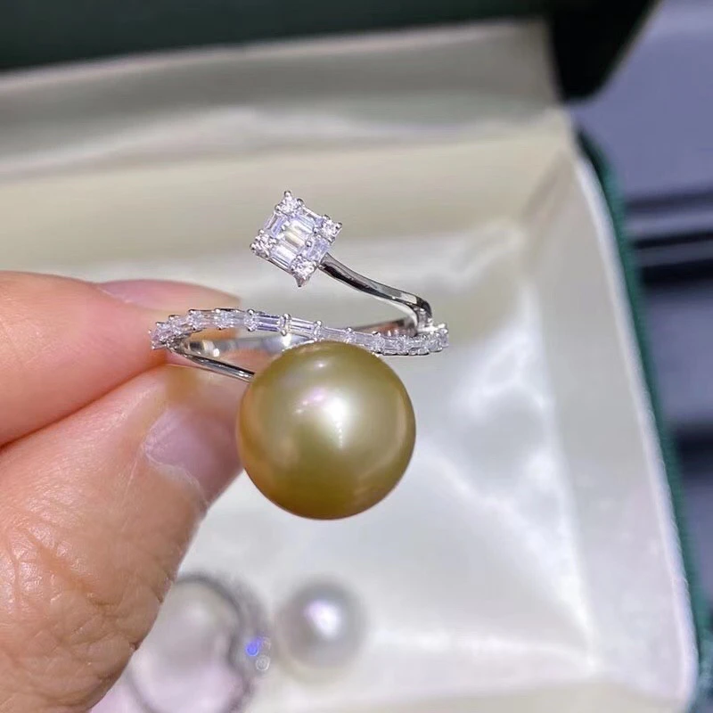 

New Party 925 Sterling Silver Adjustable Ring Settings Findings Mountings Parts for Pearl Corals Jade Crystal, 5pcs/lot
