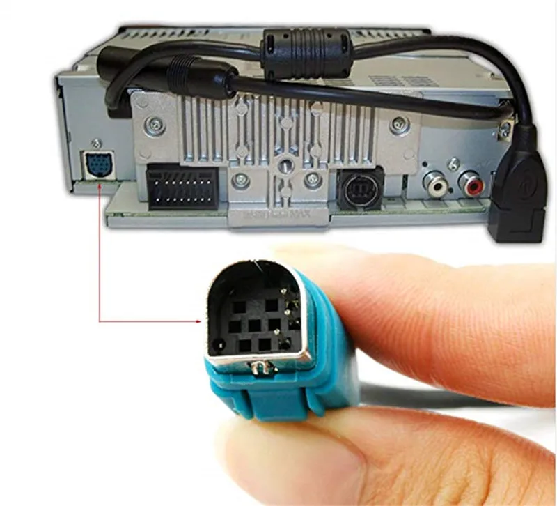 Car Aux Bluetooth Adapter Module Bluetooth Car kit Audio Receiver Stereo Aux Radio Cable for Alpine KCE-236B CDE-9872 CDA