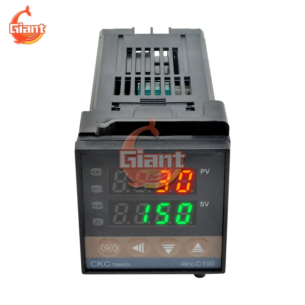 Digital PID Temperature Controller REX-C100  LCD Relay Solid State Thermostat K Thermocouple M*AN V*AN Probe Temp Meter Tester