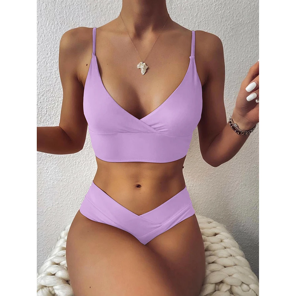 High Waist Bikini 2026 Women Swimwear Female Swimsuits Black Sexy Thong Bikinis Set Beach Wear Swimming for Women Bathing Suit
