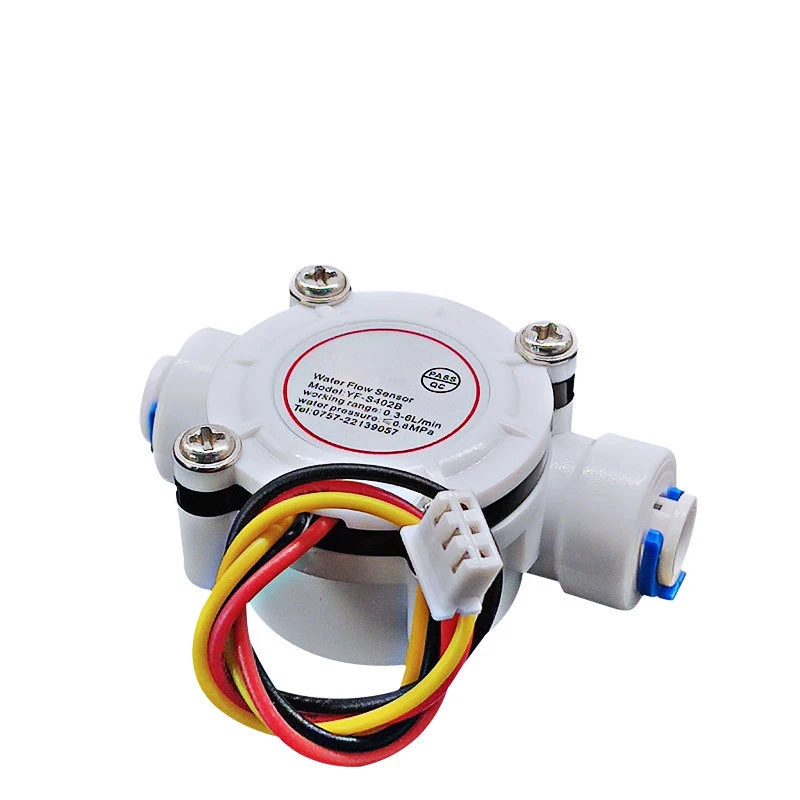 DN8 DN10 PE Pipe Water Flow Sensor 1.75MPa Hall Sensor 1/4