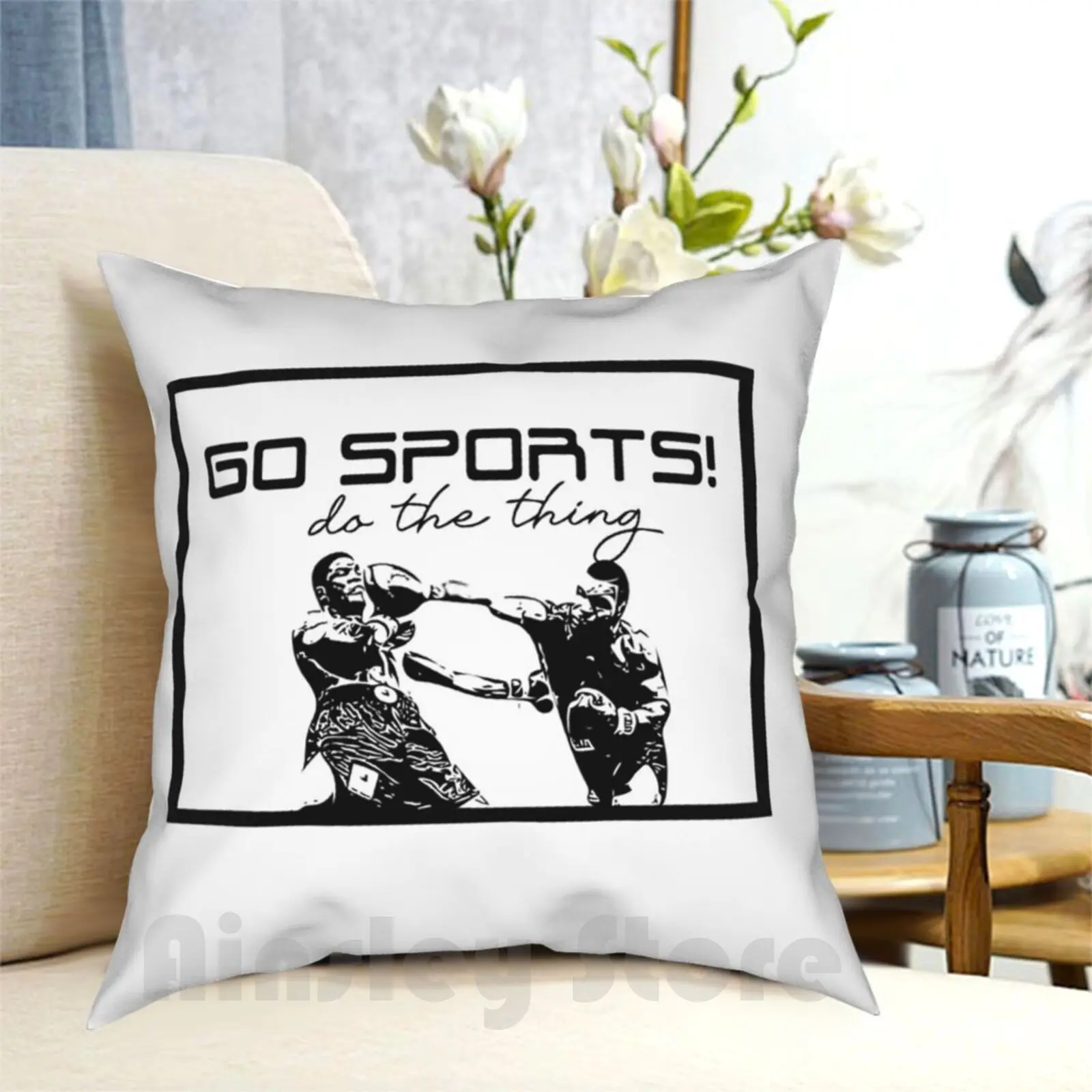 Go Sports! Do The Thing Pillow Case Printed Home Soft DIY Pillow cover Go Sports Do The Thing Win The Points Go Sports Do