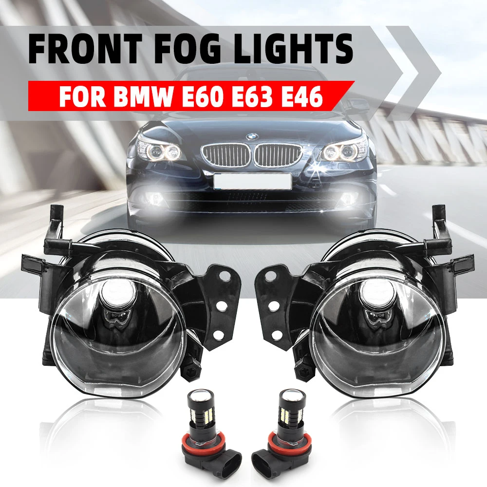 LED Fog Lights for BMW E46 E60 E90 E63 323i 325i 525i Car Foglamp Headlights LED Fog Lamps Foglights Car Accessories