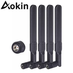 4pcs 2.4GHz 5.8GHz 8dBi RP-SMA SMA Antenna for WiFi Router Wireless Network Card USB Adapter Security IP Camera Video Monitor