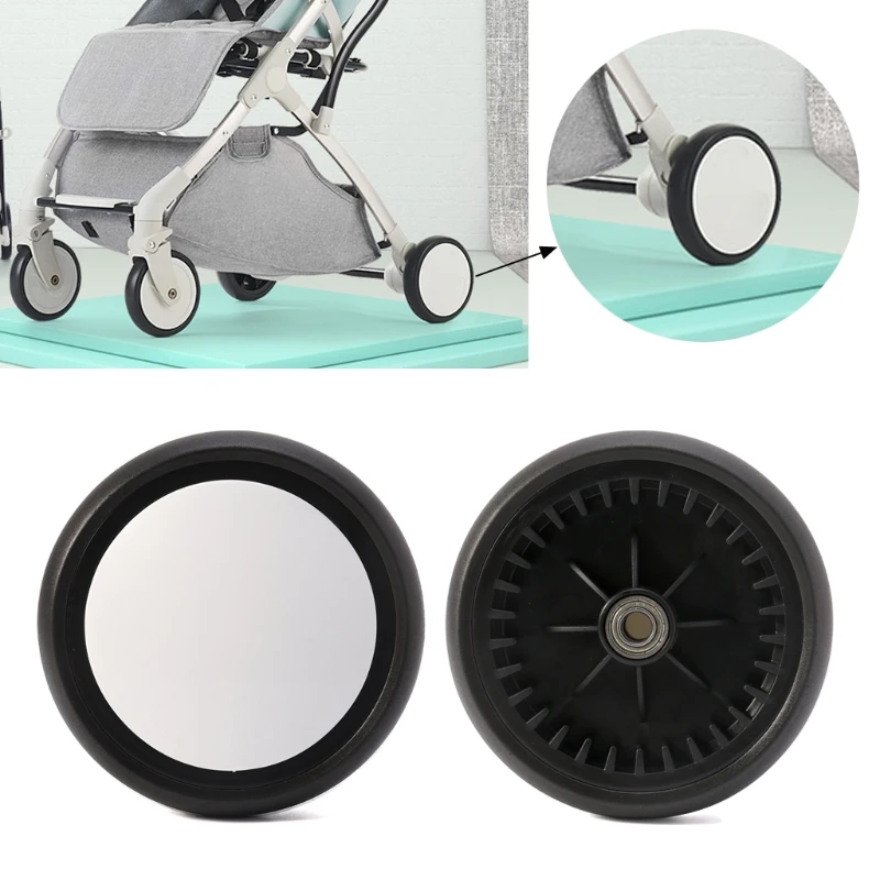 Baby Strollers Back Wheels Pushchair Rubber Wheel Kids Stroller Accessories