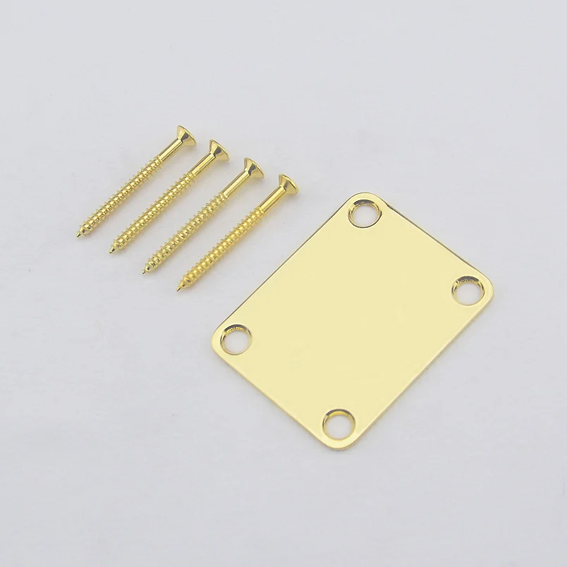 1 Set  Electric Guitar Electric Bass Neck Plate / Neck Joint Plate With Screws  MADE IN KOREA