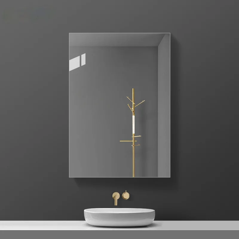 Bathroom Mirror Cabinet Bathroom Locker Wall-Mounted Mirror Box Bathroom Mirror Customized Washstand Storage All-in-One Cabinet