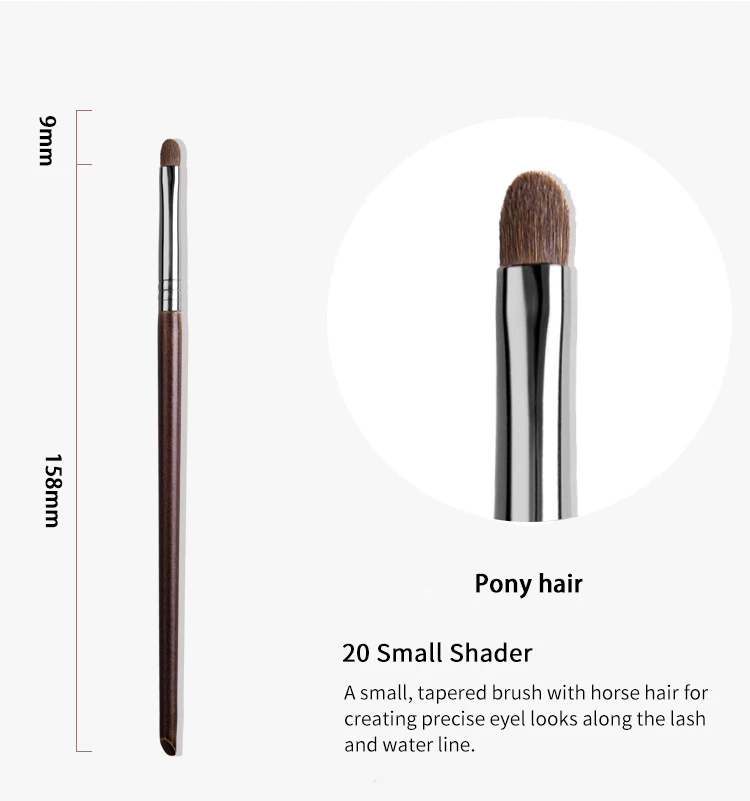 OVW Natural Hair Eye Brush kisti dlya teney Flat Shadow Shader Small Pencil Tarpered Smudge set de brochas para maquillaje