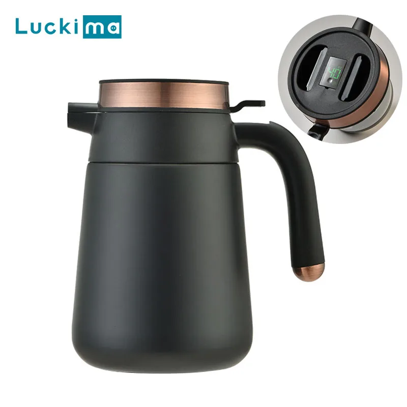 

Smart Touch Temperature Display Water Kettle 1.6L High Capacity Thermos Water Bottle Insulated Vacuum Flask Thermoses Drinkware