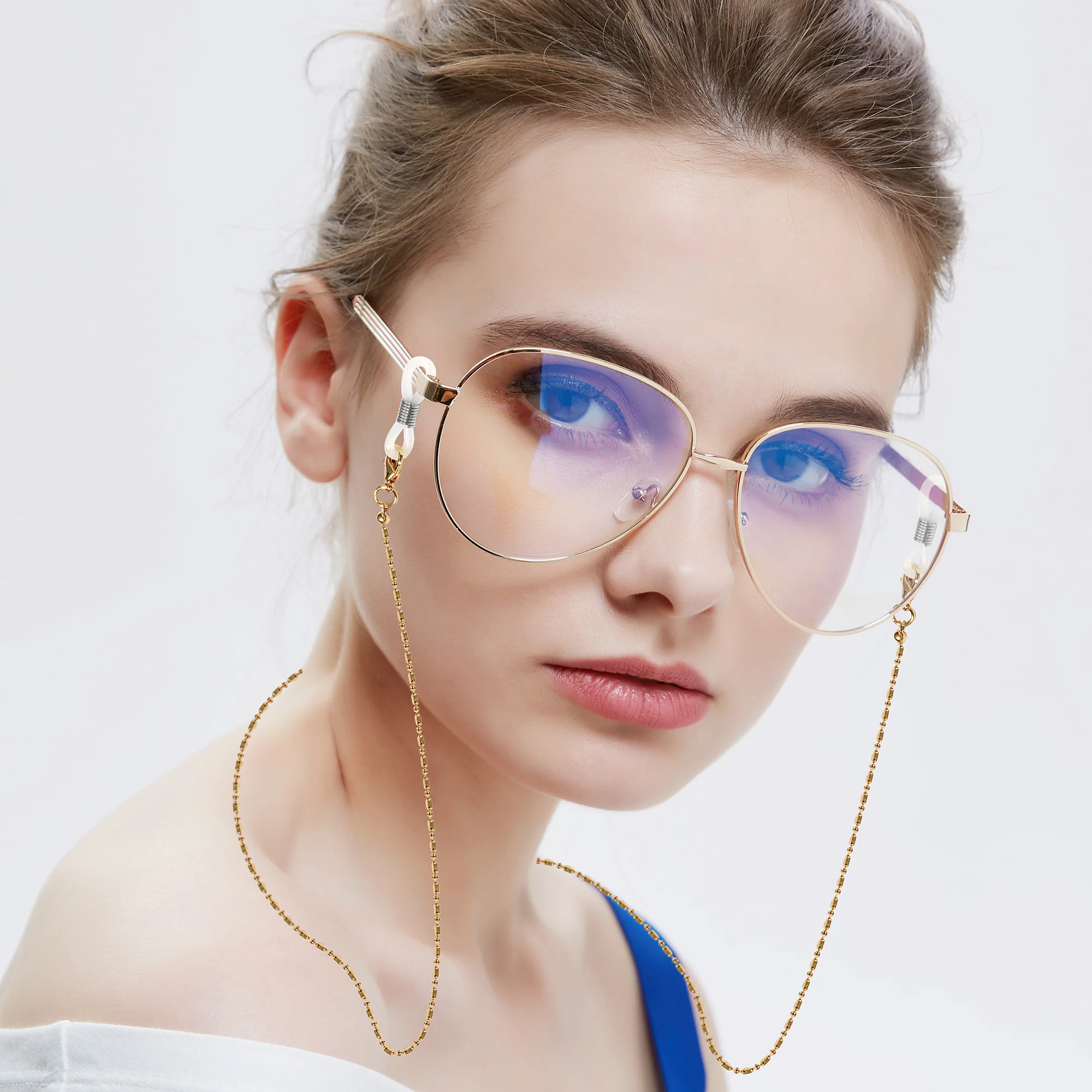 New Fashion Gothic Glasses Chain, Anti-Slip Sunglasses Lanyard, Reading Glasses Strap, Mask Holder, Face Cover Eyewear Retainer