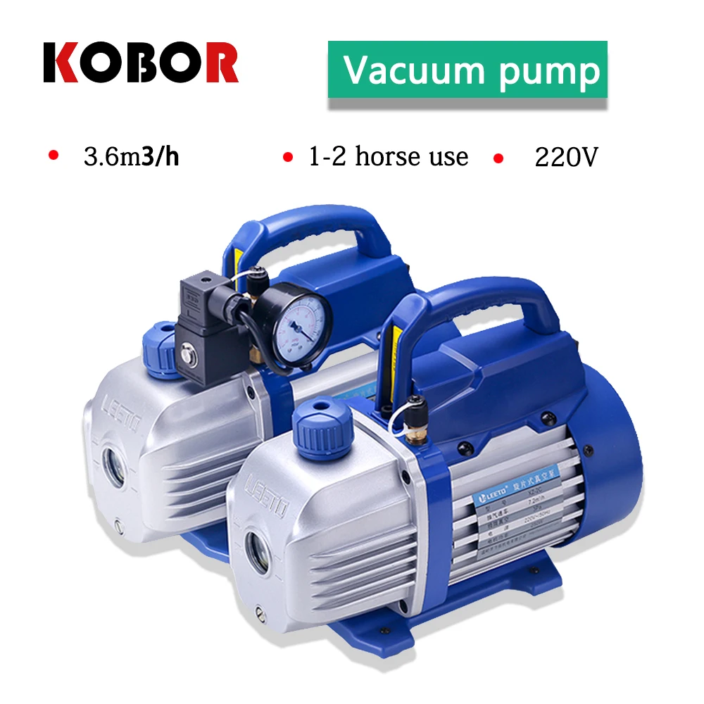 Mini Rotary Vane Single Stage Air Vacuum Pump 2PA Ultimate Vacuum For Air Conditioning And LCD Screen Separator 220V