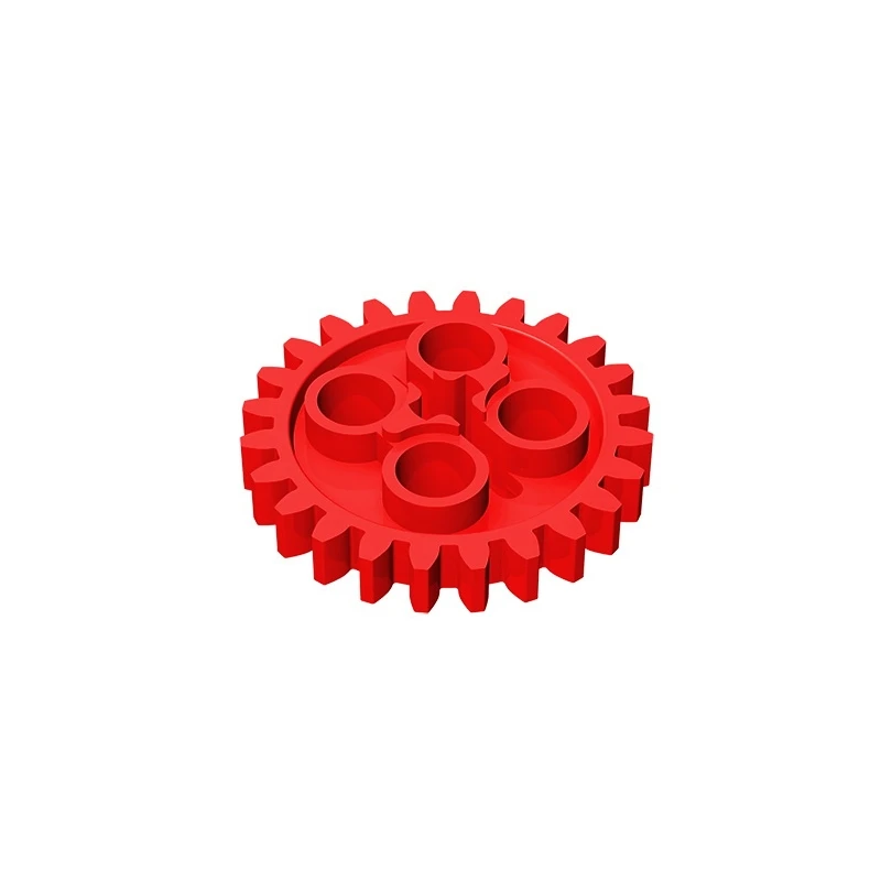 30PCS 3648 Gear 24 Tooth 2nd Version Axle Hole Bricks Toys For Technical MOC Buildings Blocks Compatible High-Tech