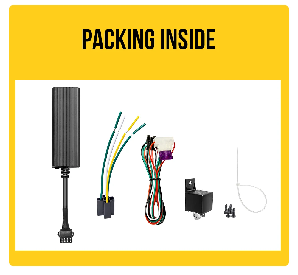 DYEGOO GPS-Tracker GPS-Fahrzeugortungsgerät T3 Auto-Alarm-Tracking-Gerät Mini-GPS ACC-Alarm GE0-Fence Auto-Set APN4735 – Detail 11