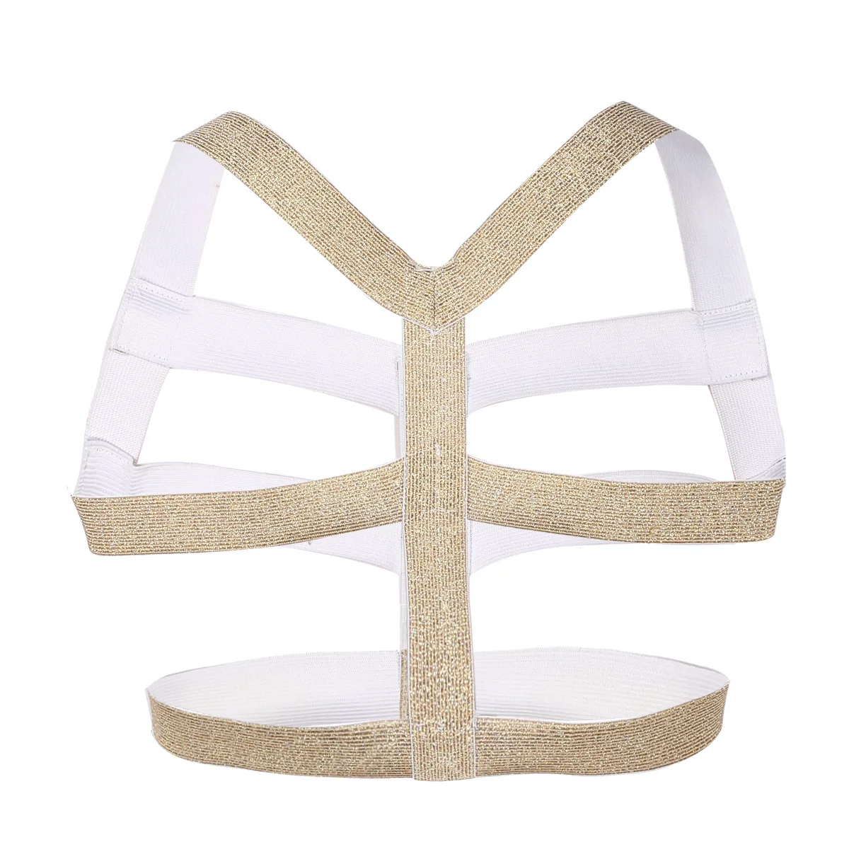 Men Shoulder Harness Straps Elastic Body Chest Harness Belt Shoulder Muscle Support Brace Sexy Clubwear Cosplay Costume Belt