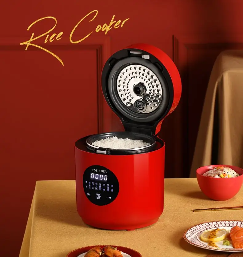1,5 L Niedrigen Zucker Elektrische Reiskocher Intelligente Haushalts Kochen Appliance Multifunktionale Doppel Liner Lebensmittel Dampfer 220V