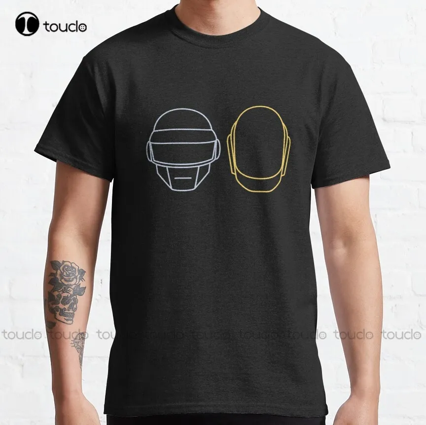 Daft Punk Classic T-Shirt Custom T Shirts For Men Custom Aldult Teen Unisex Digital Printing Tee Shirt Fashion Funny New Xs-5Xl