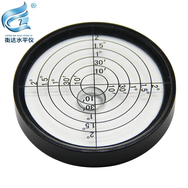 Bubble level spirit level bubble level bubble universal level ruler round horizontal bubble Sze 60 * 10mm accuracy 10min / 2mm