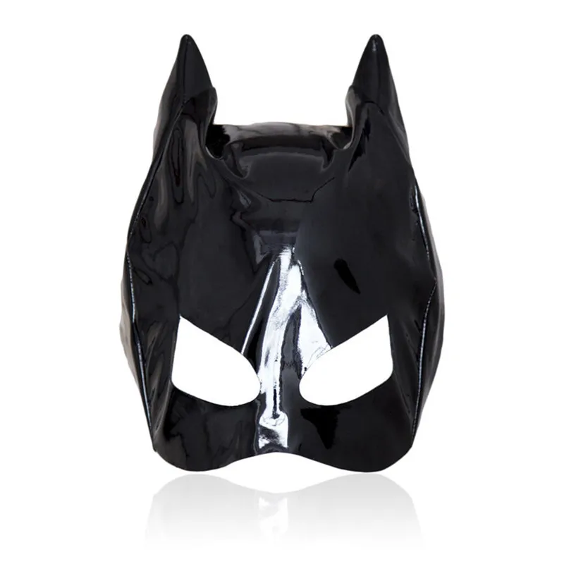 Sexy Catwomen PVC Leather Half Face Hood Adult Cosplay Games Head Bondage Fetish Slave Mask with Ear BDSM Sex Toys for Women