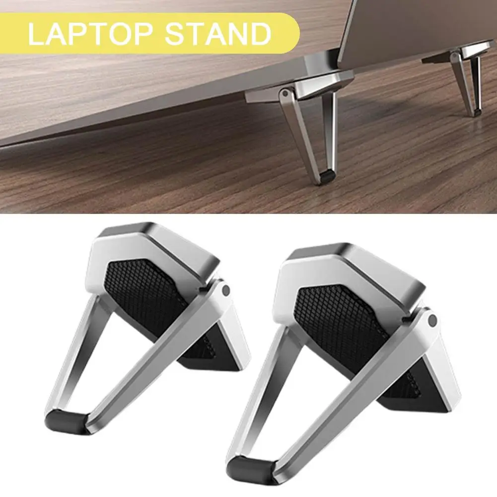 Foldable Laptop Stand Portable Non-slip Zinc Alloy Desktop Notebook Tablet Bracket For Macbook Pro Air IPad Pro DELL HPHuawei