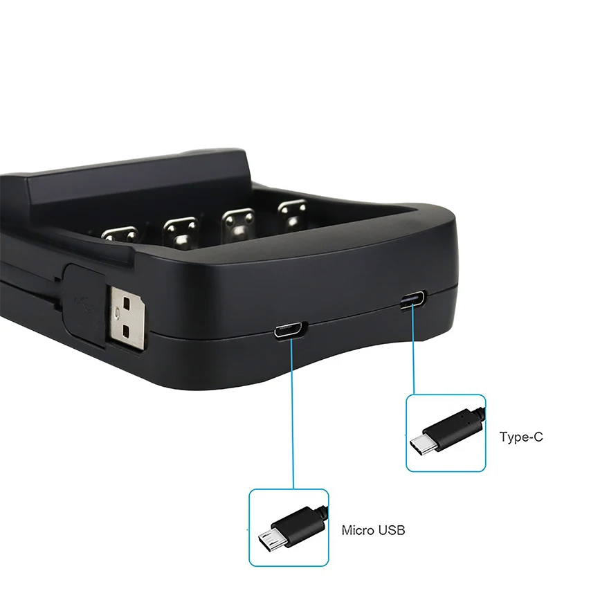 Baru 16340 CR123A Pengisi Daya 16340 Baterai Dapat Diisi Ulang 4Slot Cerdas LCD Tampilan Adaptor Pengisi Daya untuk CR123 AA AAA NIMH