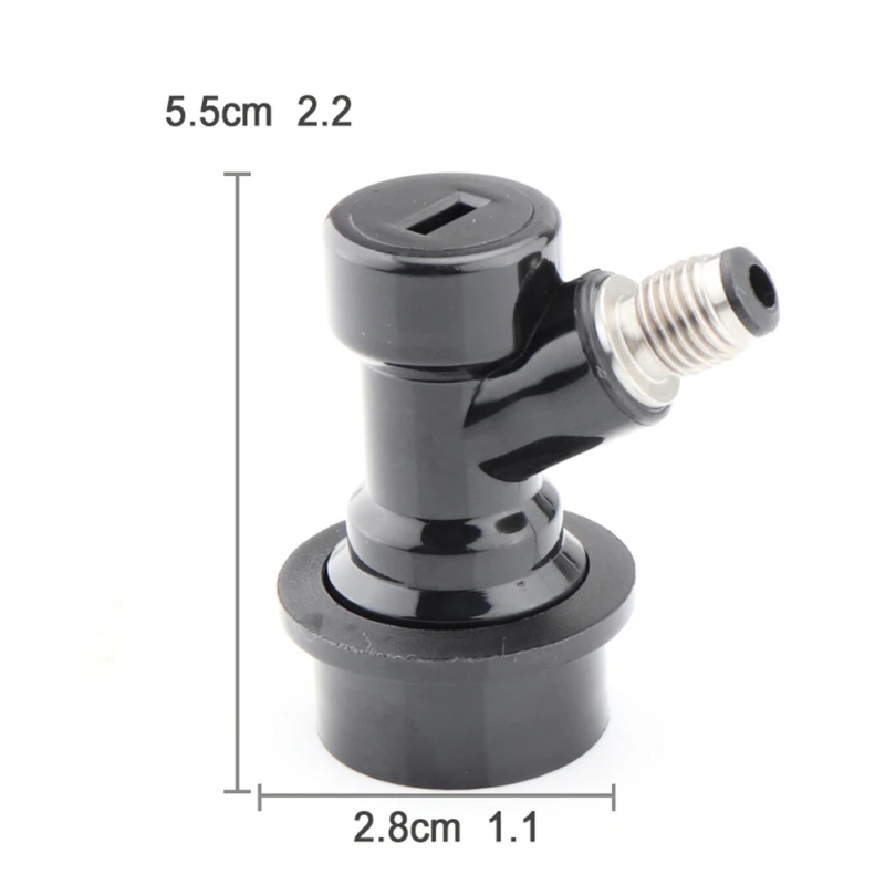 Beer Keg Connector Dispenser Pagoda Thread Head Ball Lock Keg Disconnect Connectors Set Ball Lock Beer Faucet Home Brewing 2pcs