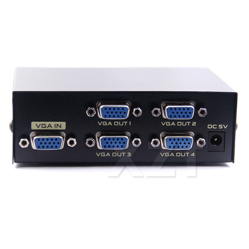 Professional VGA Switch 4 Port VGA Output SVGA Video HD Signal Amplifier Booster 1x4 Splitter 200MHz 1920*1440 for PC Monitors