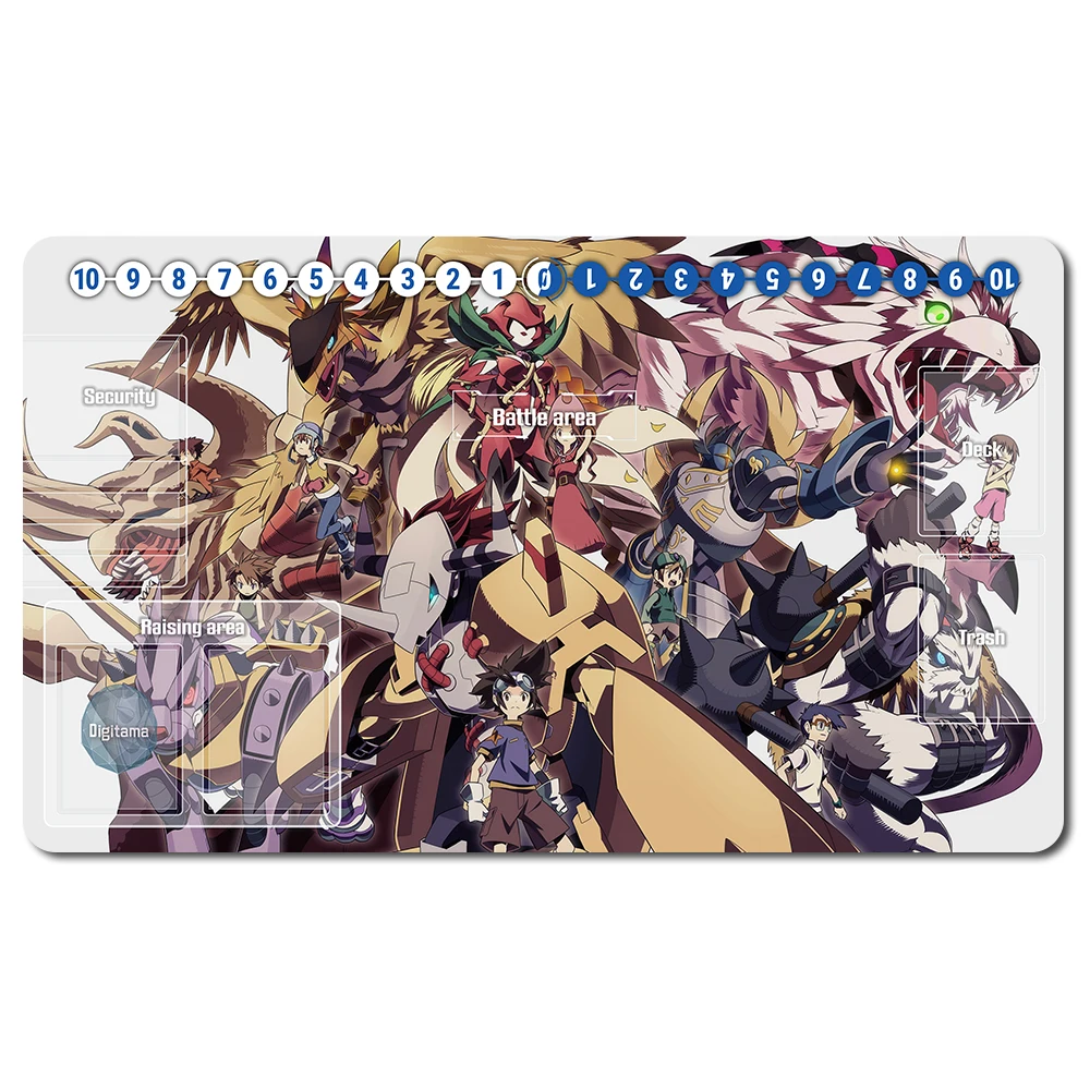 

442678 - Board Game DTCG Playmat Table Mat Size 60X35 cm Mousepad Play Mats Compatible for Digimon TCG CCG RPG