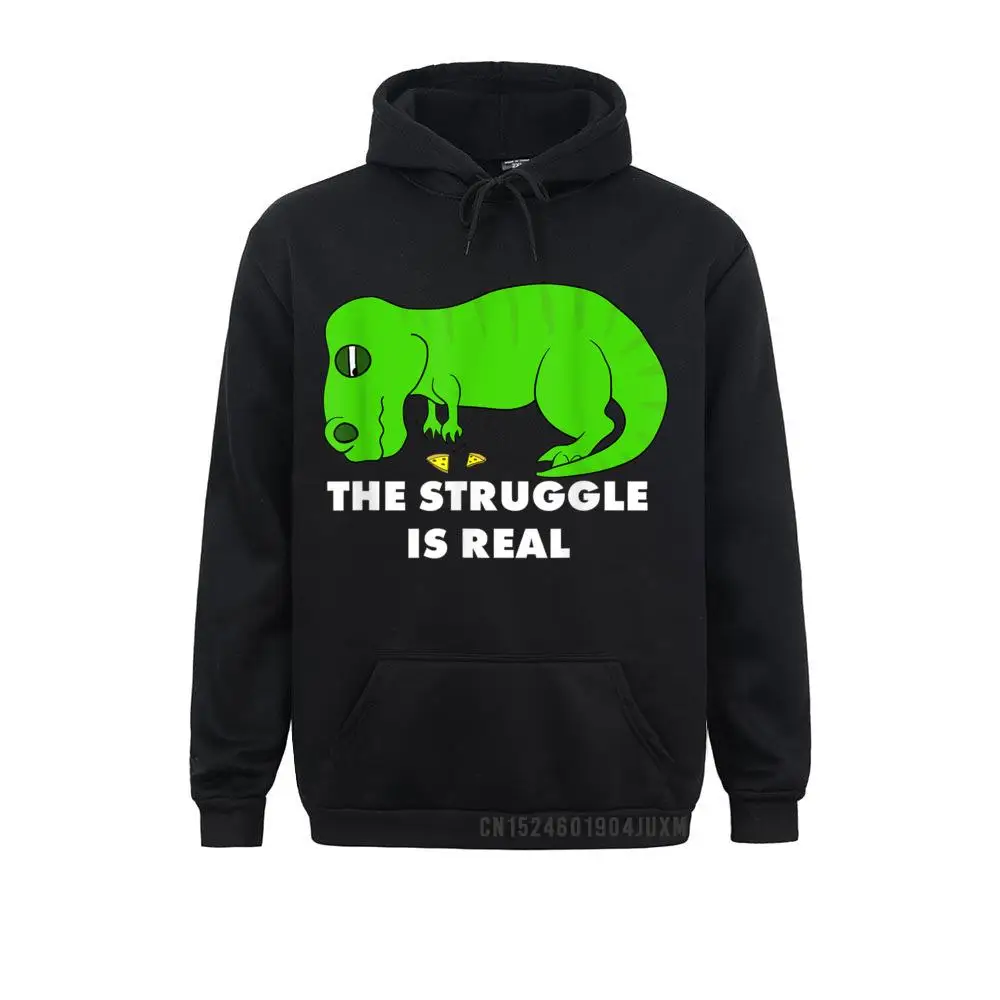 2021 New Fashion Adult Men Sweatshirts Funny T Rex The Struggle Is Real T-Rex Street Hoodies Ostern Day Sportswears