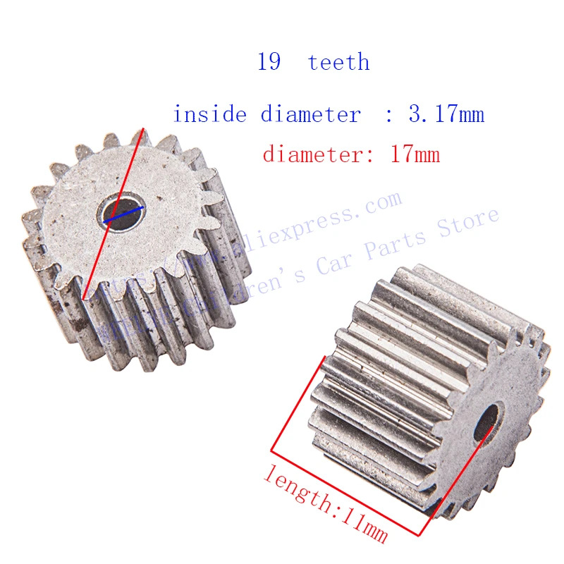 2 Pcs Electric motor metal gear, 6V 12V dc motor gear, engine gear 8 teeth 10 teeth 11 teeth 12 teeth for 380 390 550 570 motor