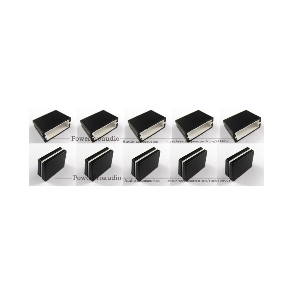 10 unidades/lotes DJM-800 tampão do misturador fader para a seção plana pioneer series potenciômetro botão tampão 20l * 9w * 15h mm