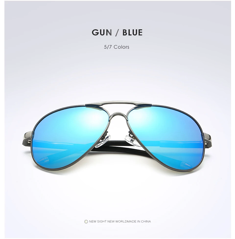 Neue Design Outdoor Sport Pilot Polarisierte Sonnenbrille Männer Frauen Anti-Glare Fahren Gläser Trendy Shades Spiegel Objektiv sonnenbrille – Detail 19