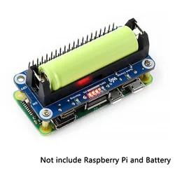 Raspberry Pi 4 Model B Lithium Battery Expansion Board SW6106 5V Output Two-way Fast Charge Mobile Power Bank for Pi 4B/3B+/Zero